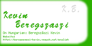 kevin beregszaszi business card